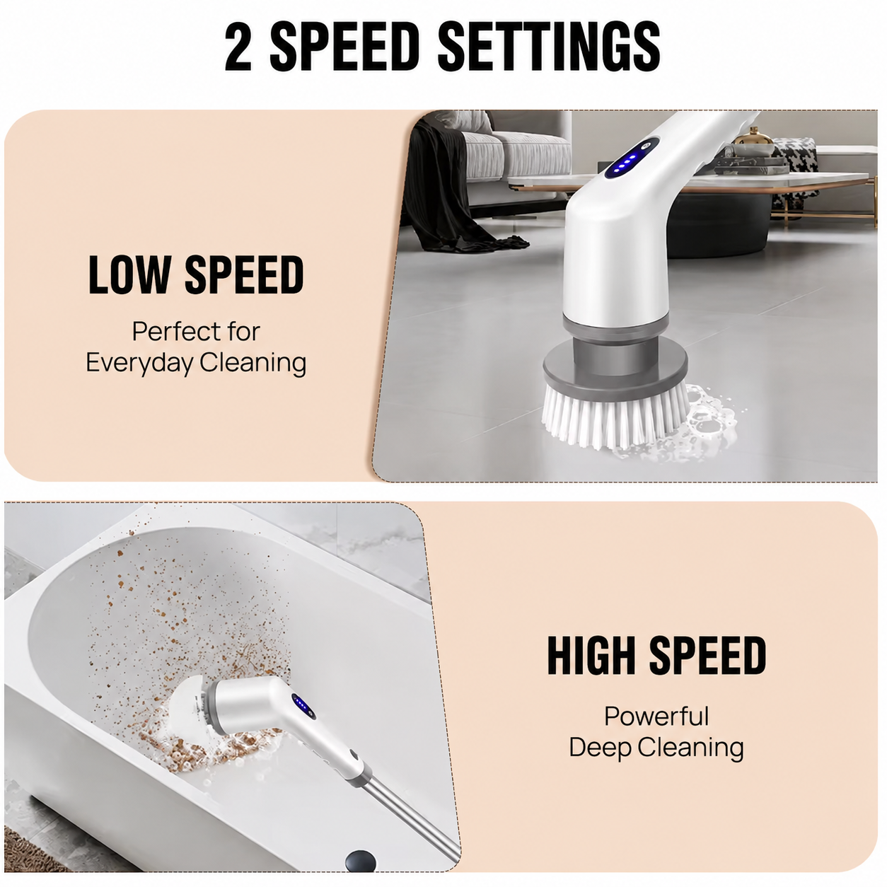 PureGleam™ 9-in-1 Electric Spin Scrubber